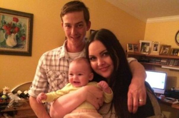 Picture of Cassandra Jade Estevez with her husband, Casey Hoffman and daughter, Luna Hoffman.